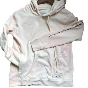 Abercrombie and Fitch pink beige hoodie size xs